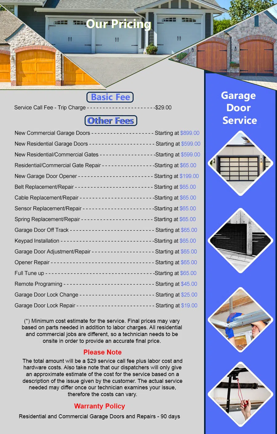 Metro Garage Door Repair Service Milwaukee, WI 262-732-8134